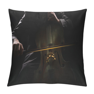 Personality  Man Playing On Cello Pillow Covers