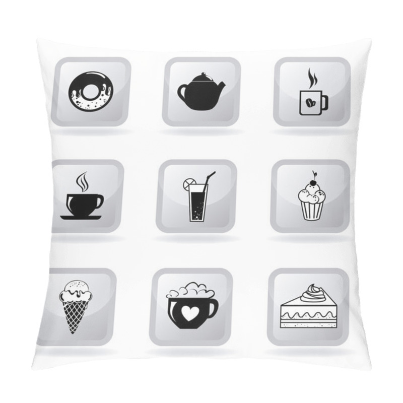 Personality  pastry icons pillow covers