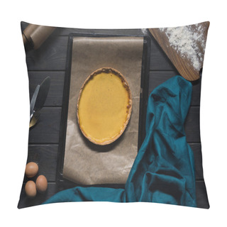 Personality  Pumpkin Pie On Baking Tray Pillow Covers