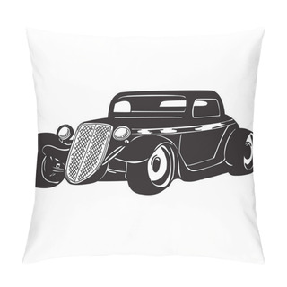 Personality  Vector Retro Hot Rod Pillow Covers