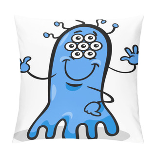 Personality  Strange Alien Cartoon Illustration Pillow Covers