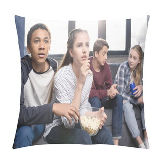 Personality  Teenagers Eating Popcorn  Pillow Covers