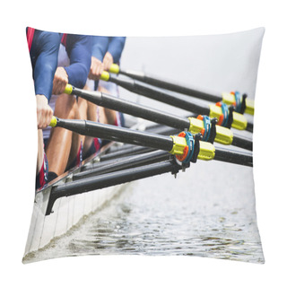 Personality  Close Up Of Men's Rowing Team Pillow Covers