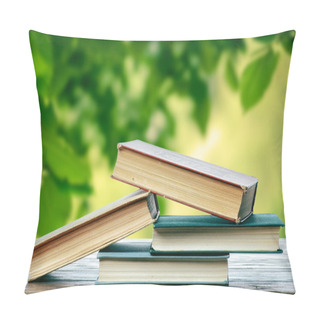 Personality  Books In The Summer Garden Pillow Covers