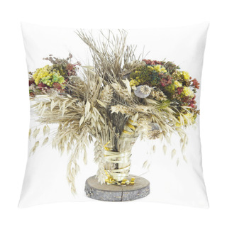 Personality  A Bouquet Of Wild Flowers And Wheat Pillow Covers