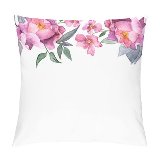 Personality  Watercolor Floral Frame  Pillow Covers