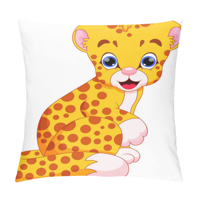 Personality  Baby cheetah cartoon pillow covers