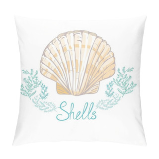 Personality  Hand Drawn Vector Illustrations - Collection Of Seashells. Marine Set. Perfect For Invitations, Greeting Cards, Posters, Prints, Banners, Flyers Etc Pillow Covers