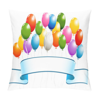 Personality  Banner With Balloons Pillow Covers