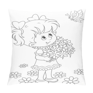 Personality  Girl And Butterfly Pillow Covers