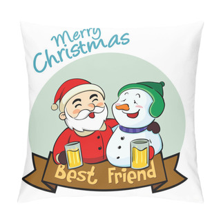 Personality  Merry Christmas Best Friend Pillow Covers