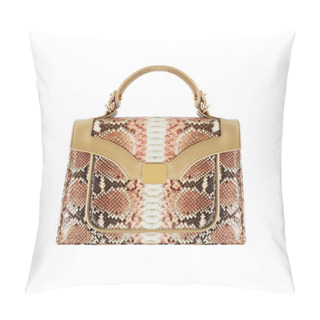 Personality   Python Snake Skin Bag Isolated On White Background Pillow Covers