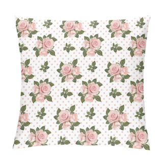 Personality  Seamless Pattern With Roses Pillow Covers