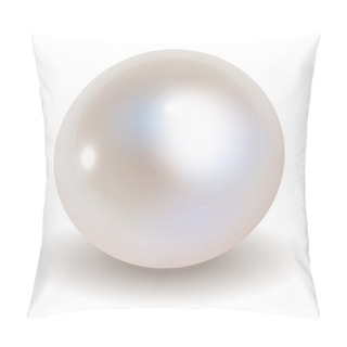 Personality  Pearl Vector On A White Background. Pillow Covers