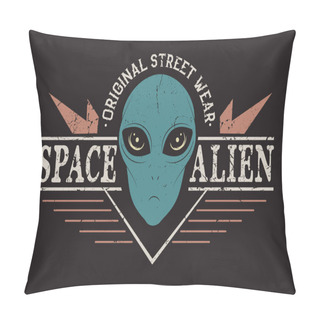 Personality  Space Alien Head Pillow Covers
