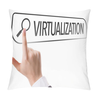 Personality  Virtualization Written In Search Bar Pillow Covers