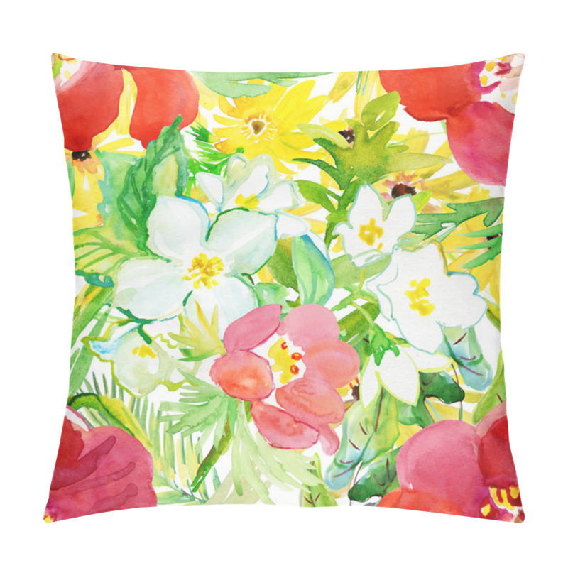 Personality  Seamless pattern with original flowers pillow covers