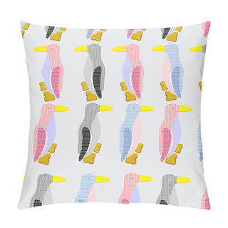 Personality  Funny Penguins Seamless Pattern Pillow Covers