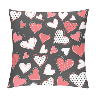 Personality  Hearts Background, Valentine's Day Pillow Covers