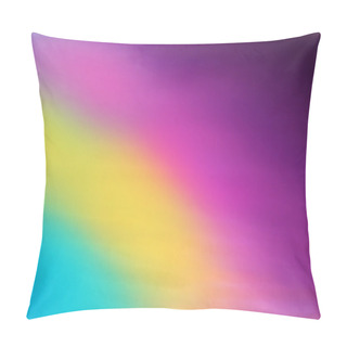 Personality  Abstract Blurred Vector Background. Rainbow Colors Sky Pillow Covers