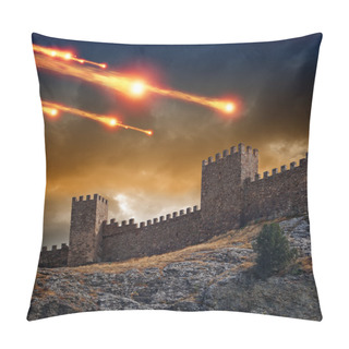 Personality  Old Fortress, Tower Under Attack Pillow Covers