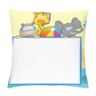 Personality  Animal Pool Banner Pillow Covers
