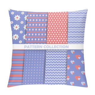 Personality  Set Of Seamless Patterns In Retro Style Pillow Covers