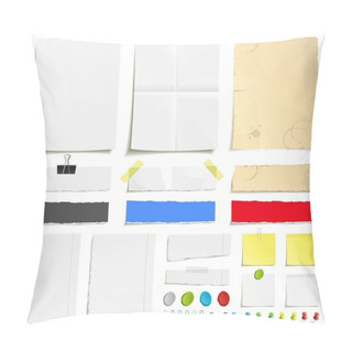 Personality  Paper And Paperclip Set Pillow Covers