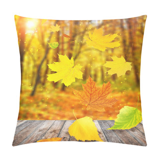 Personality  Flying Autumn Leaves Pillow Covers