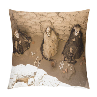 Personality  Chauchilla Necropolis, Peru Pillow Covers
