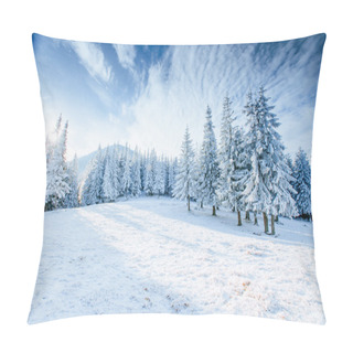 Personality  Winter Tree In Snow Pillow Covers