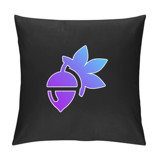 Personality  Bot Blue Gradient Vector Icon Pillow Covers