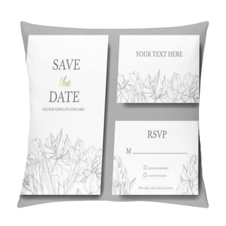 Personality  Vector Irises Illustration. Greeting Cards Templates With Flowers,  Pillow Covers