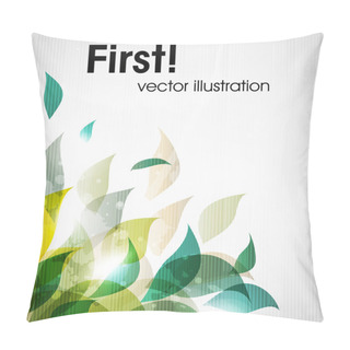 Personality  Abstract Floral Background With Place For Your Text Pillow Covers
