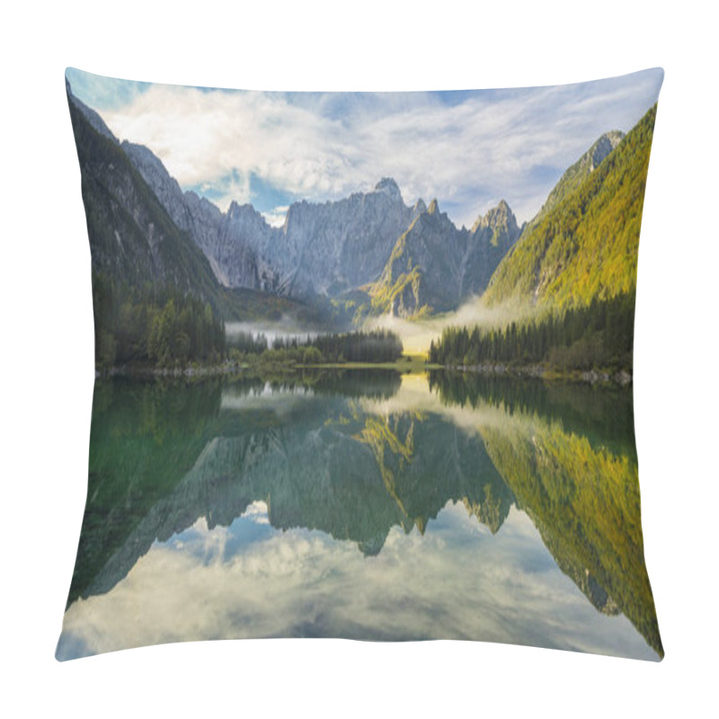 Personality  Scenery View Of Mountain And Lake Pillow Covers