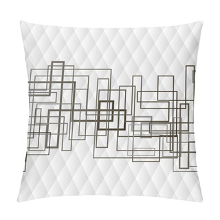 Personality  Monochrome Geometrical Rhomb Seamless Background Pillow Covers