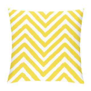 Personality  Vector Chevron Yellow Seamless Pattern Pillow Covers