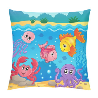 Personality  Underwater Ocean Fauna Theme 5 Pillow Covers