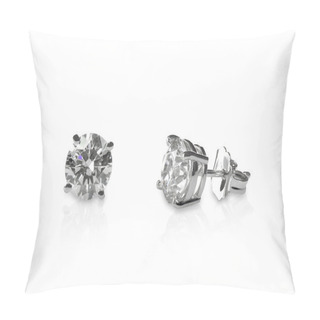 Personality  Beautiful Diamond Stud Earrings Pillow Covers
