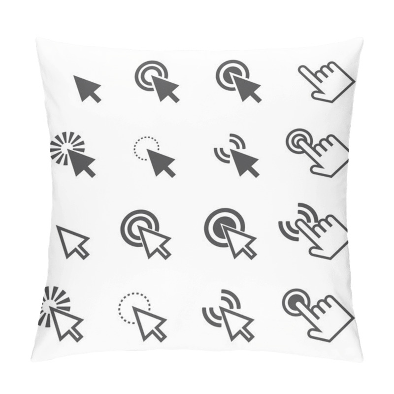 Personality  Click Icon Pillow Covers