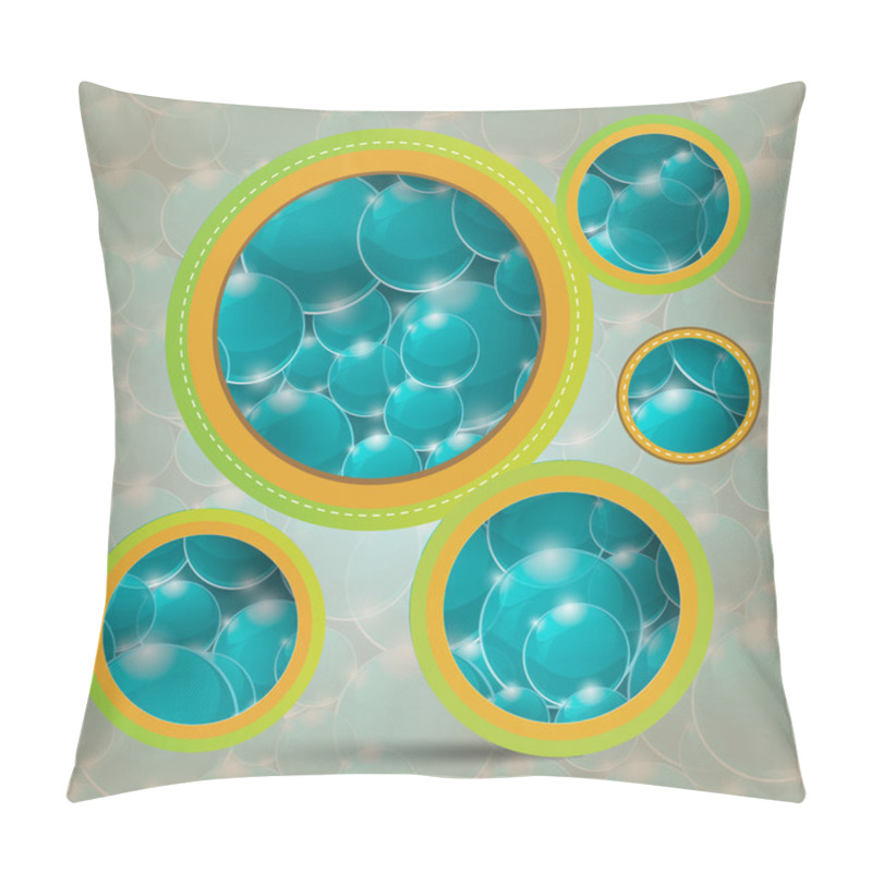 Personality  Background With Bubbles Vector  Illustration  Pillow Covers