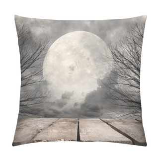 Personality  Forest With Full Moon Pillow Covers