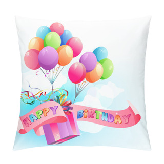Personality  Happy Birthday Air Balloons Pillow Covers