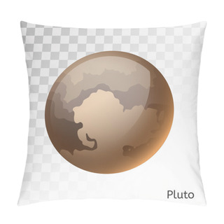 Personality  Pluto Planet 3d Vector Illustration Pillow Covers