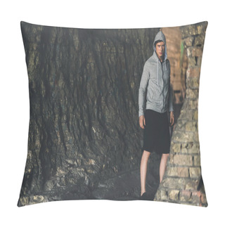 Personality  Young Man In Hoodie Pillow Covers
