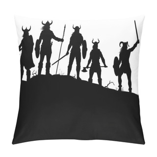 Personality  Viking Raiders Silhouette Pillow Covers