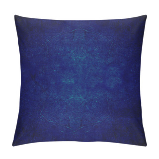 Personality  Navy Blue Grunge Background Pillow Covers