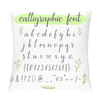 Personality  Hand Drawn Alphabet Font Pillow Covers