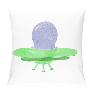 Personality  Retro Cartoon Flying Saucer Pillow Covers