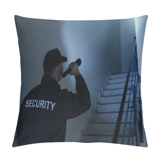 Personality  Searching On Stairway With Flashlight Pillow Covers